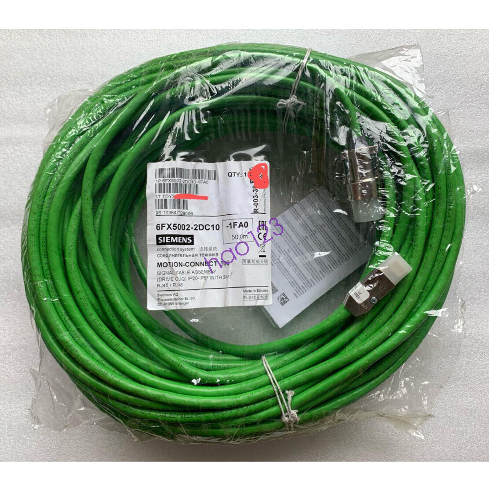 New For SIEMENS Encoder Cable 50M 6FX5002-2DC10-1FA0 Fast Delivery UPS