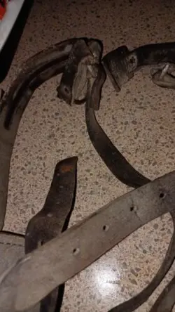 VINTAGE MINE SAFETY APPLIANCE MSA BROOKS LINEMAN GAFFS TREE POLE CLIMBING SPIKES