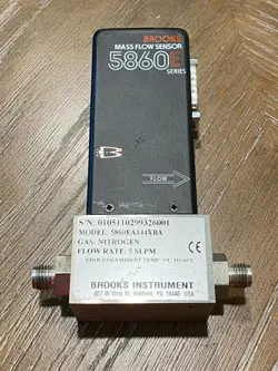 BROOKS 5860E MASS FLOW SENSOR - GAS: N2 - FLOW: 5 SLPM