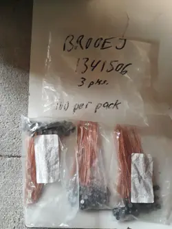 E J BROOKS LEAD & WIRE SEALS 3 PKS OF 100 DIA 3/8