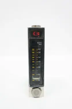 BROOKS 3750-8A4A1AA VARIABLE AREA FLOW METER 0-2.2SCFH 1/4IN NPT