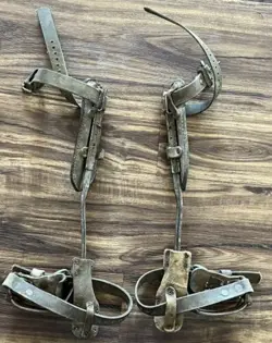 VINTAGE MINE SAFETY APPLIANCES CO MSA BROOKS CLIMBER GAFF TREE CLIMBING SPIKES