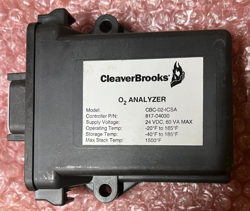 CLEAVER BROOKS O2 ANALYZER CBC-02-ICSA 24VDC 60 VA MAX NEW
