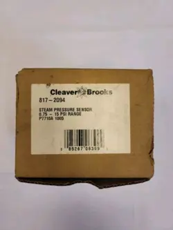 CLEAVER BROOKS STEAM PRESSURE SENSOR 817-2094 .75 - 15 PSI RANGE - NEW