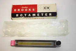 BROOKS INSTRUMENT  ROTAMETER  FLOW METER MODEL 1355 1355CB1C7AAG  SIZE B-2-15-B