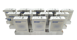 BROOKS INSTRUMENT GF125C MASS FLOW CONTROLLER MFC GF125CXXC LOT OF 12 SURPLUS