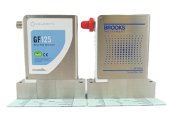 BROOKS INSTRUMENT GF125C MASS FLOW CONTROLLER MFC LOT OF 2 OEM REFURBISHED