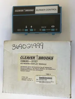 CLEAVER BROOKS 833-2727 KEYBOARD DISPLAY MODULE REV.2019