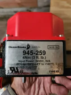 CLEAVER BROOKS 3LB SERVO MOTOR 9/N 945259