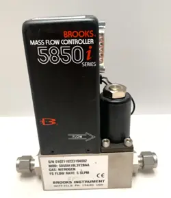 BROOKS 5850I 5850IA1BL3Y2BAA MASS FLOW CONTROLLER GAS: NITROGEN