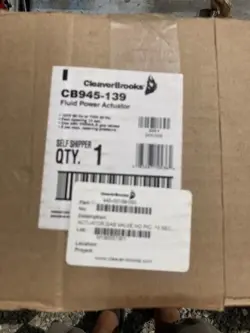 CLEAVER BROOKS CB945-139 FLUID POWER ACTUATOR