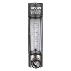 BROOKS 1250AR6081MRSVV FLOWMETER,RANGE @ CCM OF AIR 0-10100