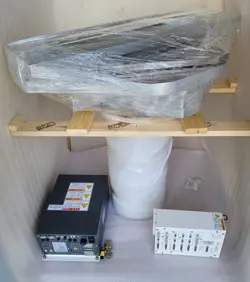BROOKS AUTOMATION  ROBOT 249066 & CONTROLLER BOX 185071-057