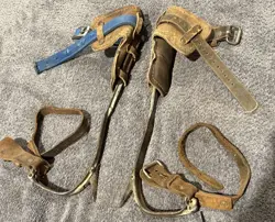 STRINGER BROOKS CLIMBER  TREE / POLE CLIMBERS GAFFS SPIKES SET LUMBERJACK