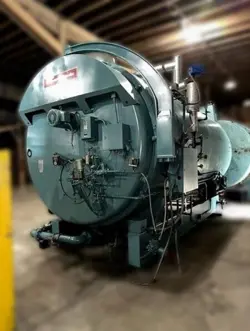 500 HP CLEAVER BROOKS 150 PSI STEAM BOILER 1988 MODEL CB200-500