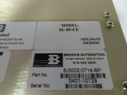 BROOKS AUTOMATION CONTROLLER MODEL SC-85-CE