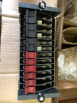 BROOKS UTILITY PRODUCTS / METER DEVICES CO 212-6788C TEST SWITCH 12 POLE W/COVER