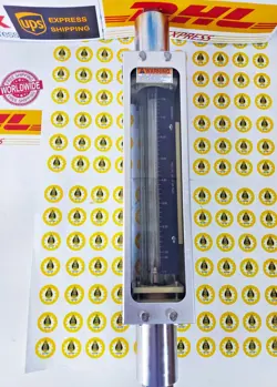 BROOKS 1110DK31CLDAA INDUSTRIAL GLASS TUBE VARIABLE AREA FLOWMETERS 175 PSIG 250