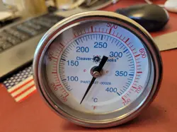 CLEAVER BROOKS 750 F  THERMOMETER 3” DIAL 6” STEM 1/2