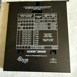 NEW CLEAVER BROOKS 833-2583 PROGRAMMER MODULE,833 2583,8332583 CONTROLLER,EA