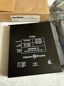 NEW CLEAVER BROOKS 833-2585 MODULE,833 2585,8332585 FLAME AMPLIFIER MODULE,ED