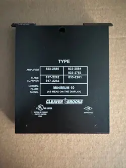 CLEAVER BROOKS 8332585 FLAME AMPLIFIER MODULE 833-2585