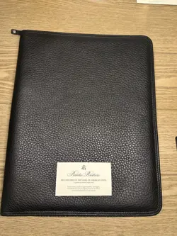 LEATHER BUSINESS PORTFOLIO/ZIPPER.