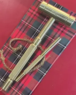 BRASS HAMMER & PUNCH SET 18 OZ BROOKS-USA PROFESSIONAL, NON-SPARKING, GREAT GIFT