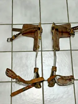 LINEMAN GAFFS TREE POLE CLIMBING SPIKES STRINGER  BROOKS CLIMBERS