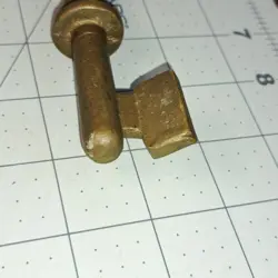 VINTAGE BRASS BROOKS PRODUCTS BRAND WATER METER BOX LID KEY ELMONTE  CA