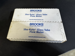 BROOKS 1350G SHO-RATE GLASS TUBE FLOWMETER 1350GAK3ABJT1AAA LOT OF 2