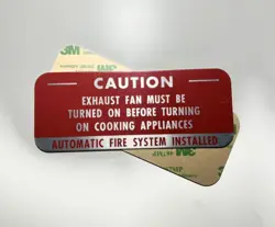 EXHAUST FAN WARNING