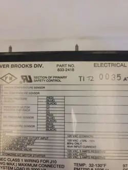 833-2418 TEMPERATURE CONTROLLER