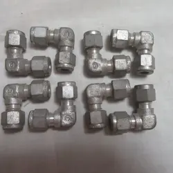 8-SWAGELOK CARBON STEEL ELBOW CONNECTOR FITTINGS, 1/4