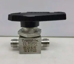 SWAGELOK STAINLESS STEEL SS-43GS4 SERIES BALL VALVE 1/4