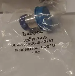 NEW SWAGELOK 6LV-12-VCR-3S-12TB7 VAR VCR FACE SEAL FITTING