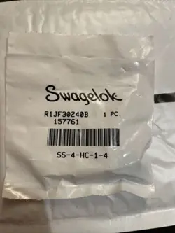 NEW SWAGELOK SS-4HC-1-4  STAINLESS  1/4 BARB FITTING
