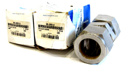 NEW LOT OF 2 SWAGELOK SS-2400-6 UNION TUBE FITTING SS24006