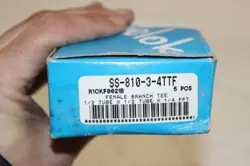 5 NEW  SWAGELOK STAINLESS STEEL UNION TEE FITTING, 1/2