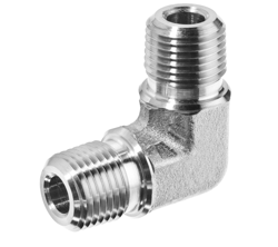 10 PIECE PACKAGE SWAGELOK EQUIVALENT TO SS-6-ME MALE ELBOW 3/8 IN. MALE NPT