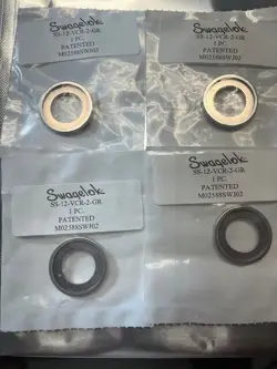 SWAGELOK SS-12-VCR-2-GR VCR GASKET, LOT OF 4