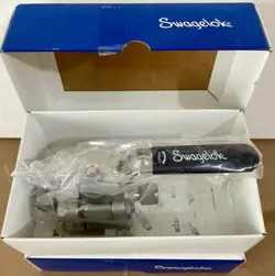 LOT OF 2 NEW SWAGELOK SS-63TS6 STAINLESS STEEL 60 SERIES 3/8 BALL VALVES
