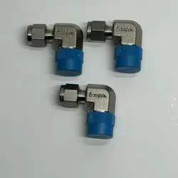 3 SWAGELOK SS-400-2-6 SS MALE ELBOW, 1/4 IN. TUBE OD X 3/8 IN. MALE NPT
