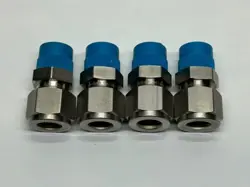 LOT OF 4 SWAGELOK SS-810-1-6 MALE CONNECTOR, 1/2 IN. TUBE OD X 3/8 IN. MALE NPT