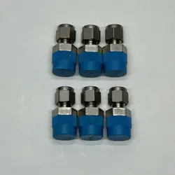 LOT OF 6 SWAGELOK SS-400-1-6 MALE CONNECTOR, 1/4 IN. TUBE OD X 3/8 IN. MALE NPT