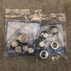 BAG OF 10 NEW SWAGELOK SS-1212-1 316 STAINLESS STEEL NUT 3/4