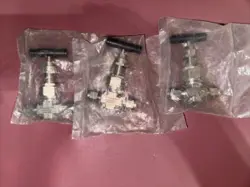 LOT OF 3 SWAGELOK HC-3NBS4-HC ALLOY C-276 SS UNION BONNET NEEDLE VALVE FNSP