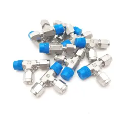 LOT OF 10 SWAGELOK SS-200-3TMT TUBE FITTING MALE RUN TEE 1/8