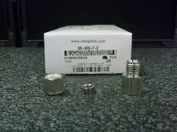 SWAGELOK SS-400-7-2 1/4 TUBE X 1/8 FEMALE PIPE FEMALE CONNECTOR LOT OF 2