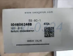 1PCS NEW  SWAGELOK  SS-8C-1  ONE-WAY VALVE  DHL SHIPPING.